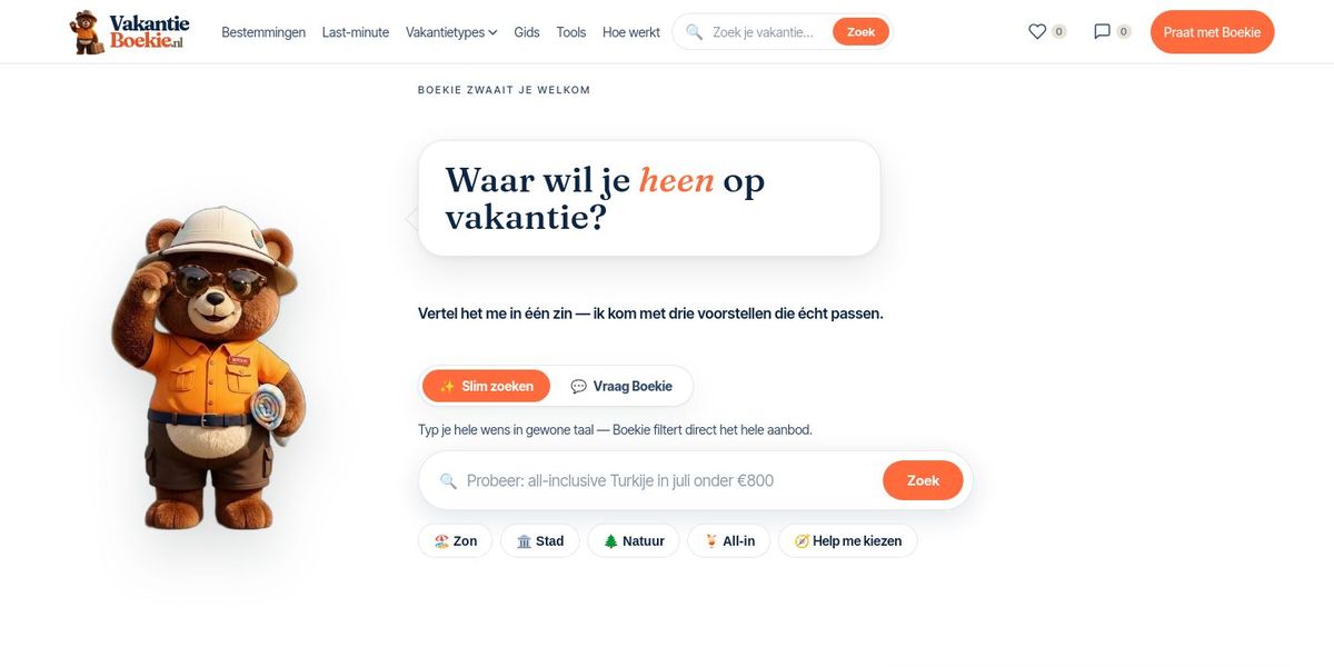 Schermafbeelding van Vakantieboekie